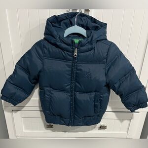 Baby Benetton Puffer Jacket with Hood - EUC